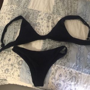 Romwe navy thong bikini
